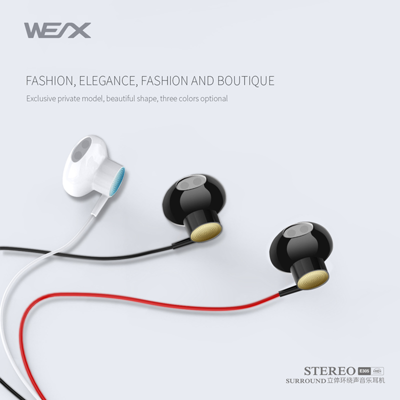 WEX 305 Tradional Earphones, Wird Earphones, Wired Headphones, EAR Buds