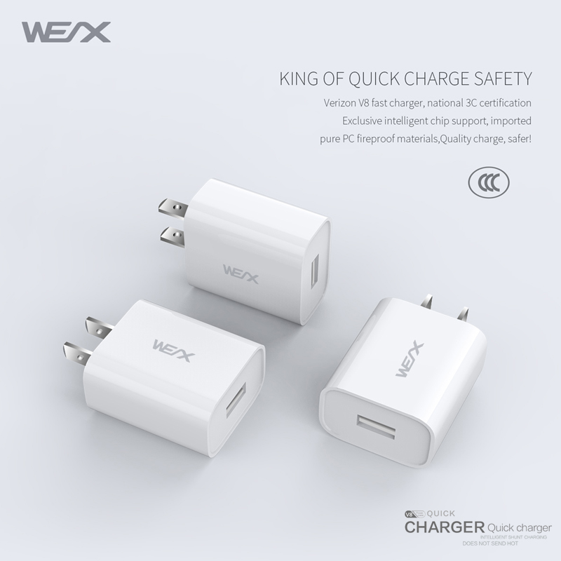 WEX-V8 단일 포트 벽 충전기 문제